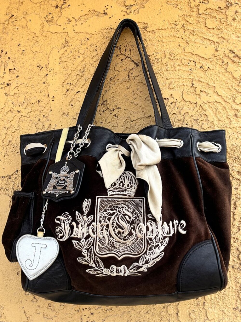 Vintage Y2K Juicy Couture Velour Brown Daydreamer Purse